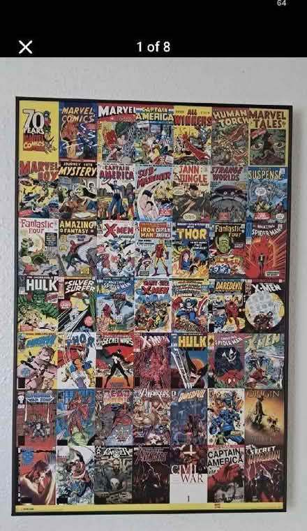 Photo of free Large Marvel canvas H37" xW24" (Taunton Eastgate District Ward TA1) #1