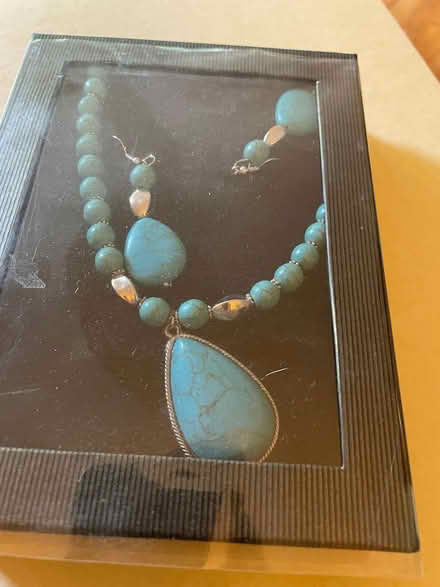 Photo of free faux turquoise necklace and earings (Wedgwood) #1