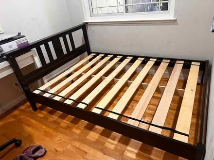 Photo of free queen bed frame - very Good (Wild Wood Park) #2
