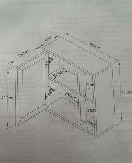 Photo of free Bathroom mirror with cabinet (Steyning BN44) #2