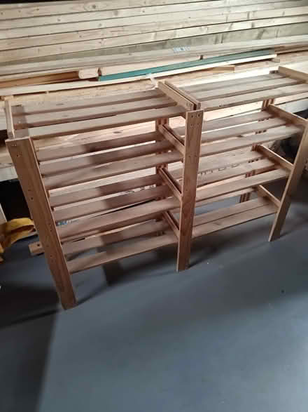 Photo of free Wooden shelves (West Sleekburn NE62) #1