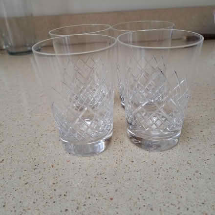 Photo of free 4 small cut glass tumblers (Bowerham LA1) #1