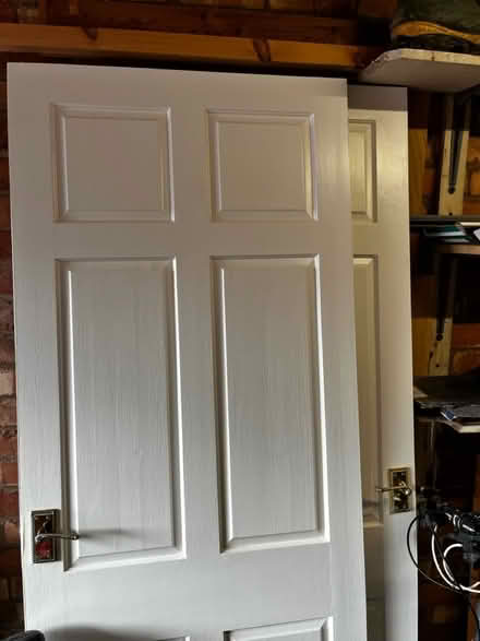 Photo of free 3 white wooden doors (L37 Formby) #2