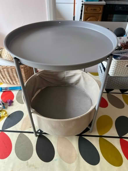 Photo of free Metal and fabric side table (Faversham ME13) #1