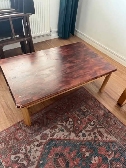 Photo of free Nice big solid pine coffee table (Kings Langley WD4) #1