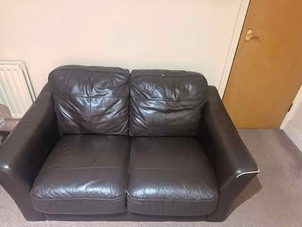 Photo of free 2-Seater Leather Sofa (Redhill) #1
