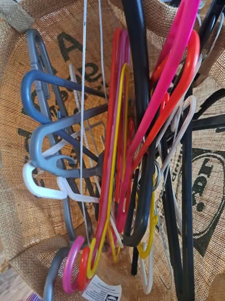 Photo of free Bag of coat hangers (CF24) #1