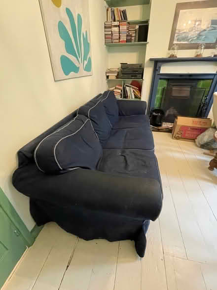 Photo of free Blue IKEA sofa (Walton Manor OX2) #2