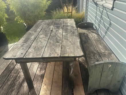 Photo of free Garden table and bench (Gladestry HR5) #2