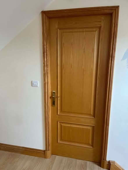 Photo of free Timber veneer solid core doors ( 610, 762, 840), brass (Keswick CA12) #4