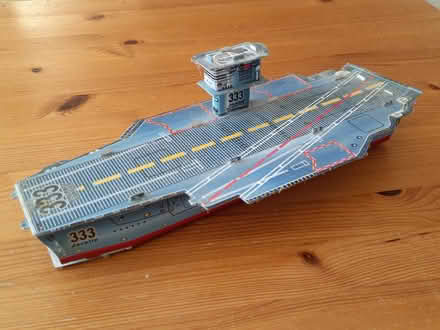 Photo of free Cardboard Aircraft Carrier Toy (Warsash SO31) #1