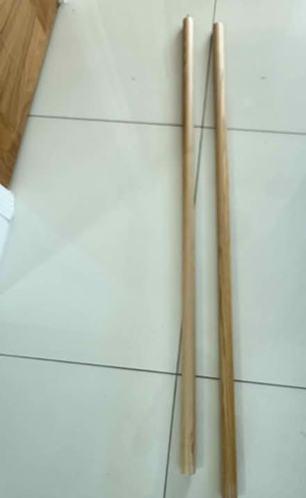 Photo of free Wooden curtain pole with fixings (Bedford Rd SG5) #2