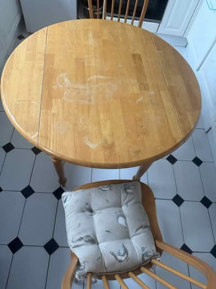 Photo of free Dinning table with two chairs (Birley moor S12) #2