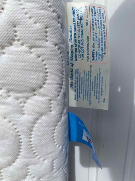 Photo of free Baby cot mattress ( 120 x 60 cms) (Penyffordd CH4) #4