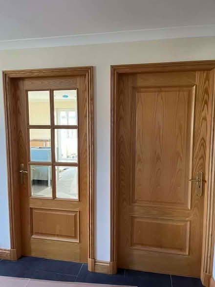 Photo of free Timber veneer solid core doors ( 610, 762, 840), brass (Keswick CA12) #1