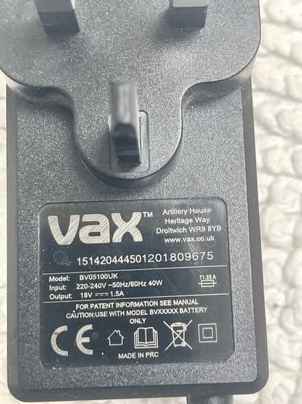 Photo of free Vax Pwr One rechargeable battery (West Ealing W13) #3