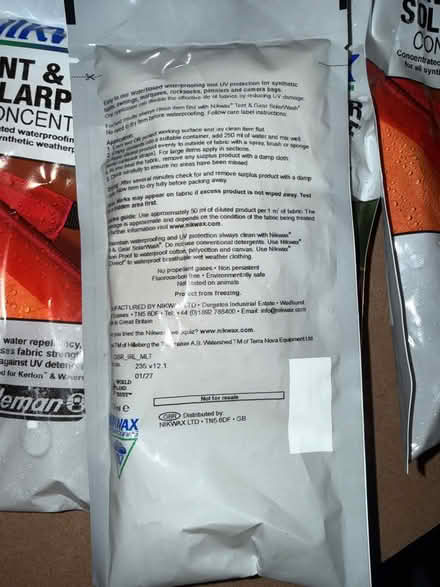Photo of free Tent & Gear Solarproof concentrate (CV31) #2
