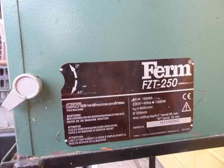 Photo of free Table saw (Benson OX10) #3