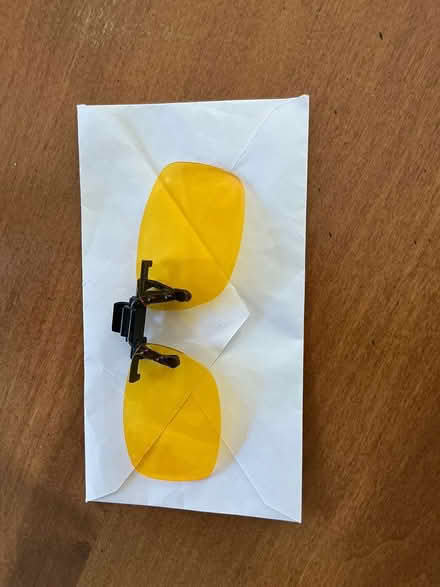 Photo of free Clip on yellow shades (Vanier Pkwy and McArthur) #1