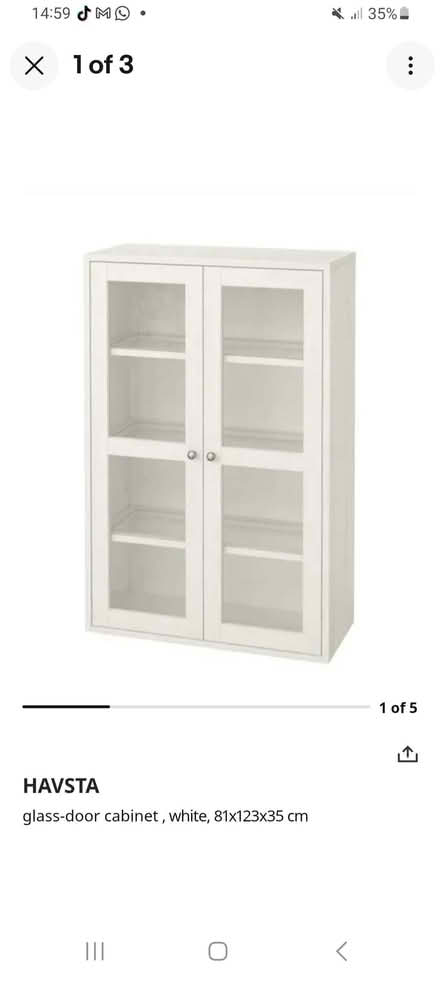 Photo of free Copper red, ikea glass door cabinet (Oxford OX4) #4