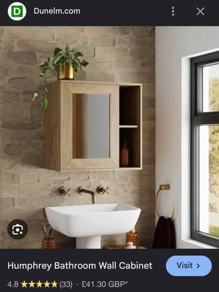 Photo of free Bathroom mirror with cabinet (Steyning BN44) #3