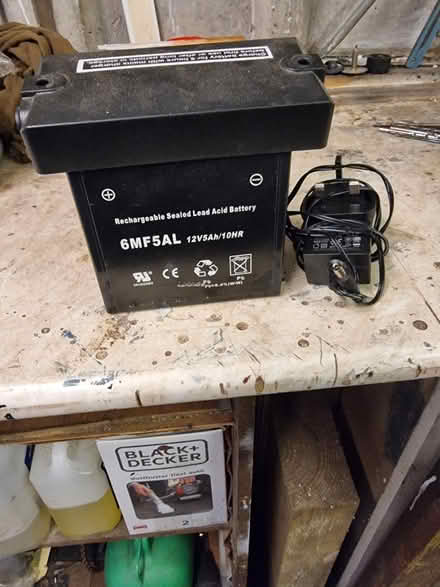 Photo of free Lawnmower battery (Mansfield NG18) #1