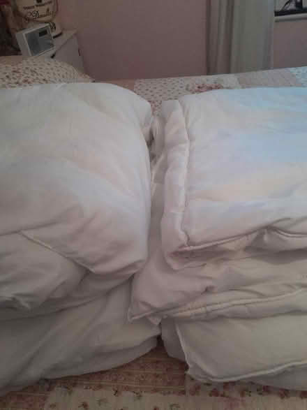 Photo of free 2 x single duvets (13.5 tog) + 1 single duvet cover. (Selsley GL5) #2