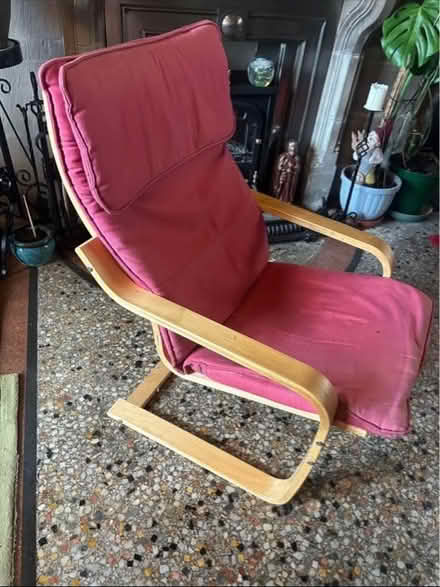 Photo of free RED IKEA. POANG. Chair (Grange-over-Sands LA11) #1