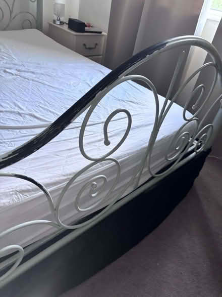 Photo of free 4 dining chairs and bed frame. (Barnes SW13) #2