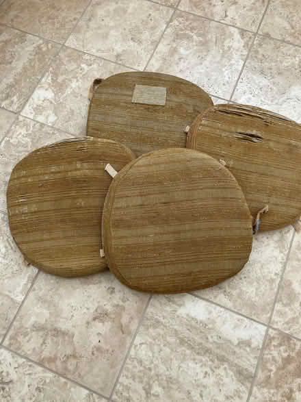 Photo of free Vintage 4 seat pads for dining chairs (Weston Park BA1) #2