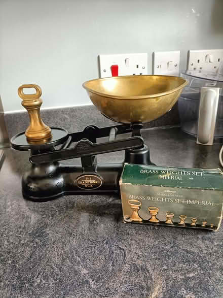 Photo of free The Traditional scales with imperial Brass weight set (Penrith CA11) #1