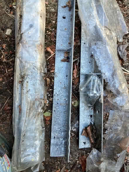 Photo of free 3 metal angle posts (Birch, Essex) #1