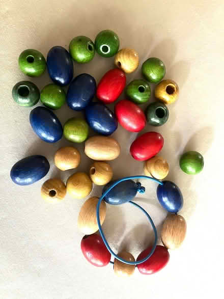 Photo of free wooden beads for threading (Natland LA9) #1