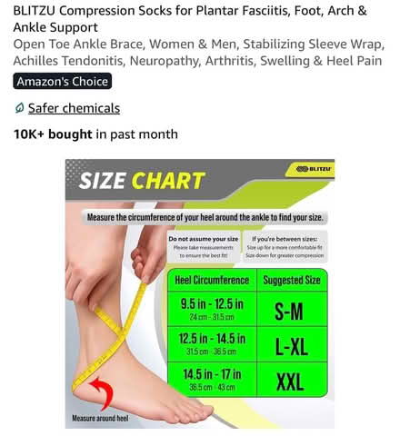Photo of free Compression foot sleeves L/XL (Cedar Grove) #3