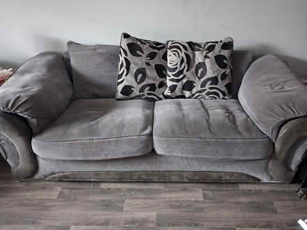Photo of free 3 seat sofa and chair (Elworth CW11) #2