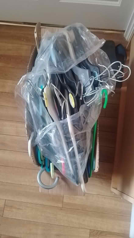 Photo of free Box of hangers (Farningham DA4) #2