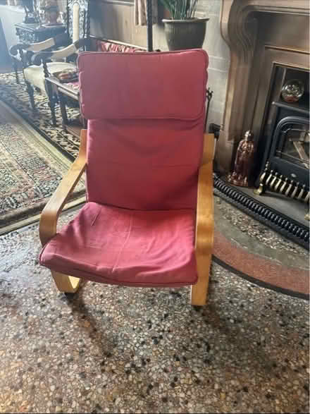 Photo of free RED IKEA. POANG. Chair (Grange-over-Sands LA11) #2