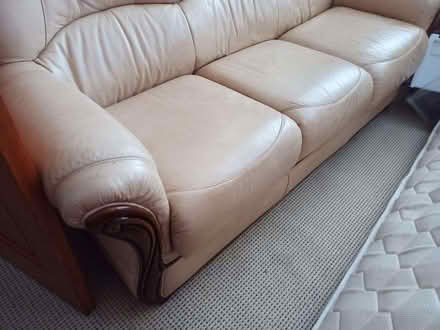 Photo of free Three, three seater leather sofas (Kings Heath B14) #2