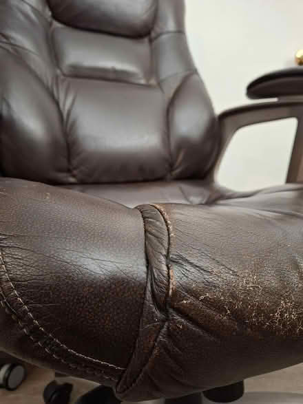 Photo of free Faux leather office chair (Near Rowland St and S 1st Ave) #2