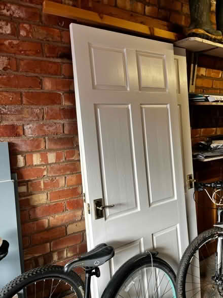 Photo of free 3 white wooden doors (L37 Formby) #3