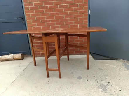 Photo of free Wooden folding table (West Sleekburn NE62) #3