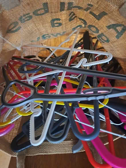 Photo of free Bag of coat hangers (CF24) #2