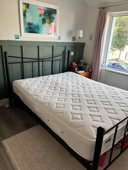Photo of free King size black metal bed frame (Marino) #1