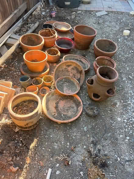 Photo of free Terracotta pots and bases (Valley Trails, Pleasanton) #1