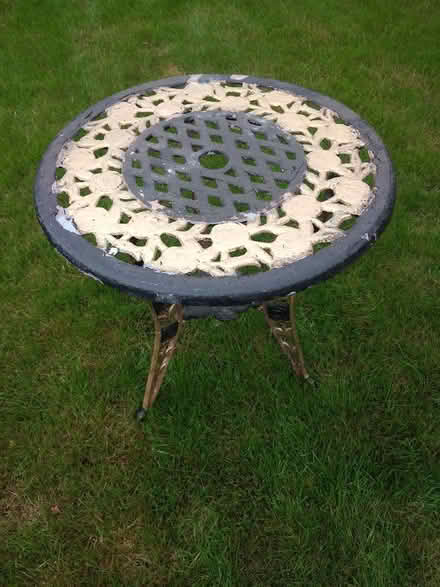 Photo of free Bistro table & chair (Redmarley, GL19 3ND) #2