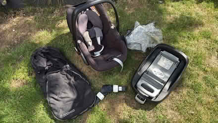 Photo of free Maxi Cosi pebble + base and accessories (Cradle End CM23) #1
