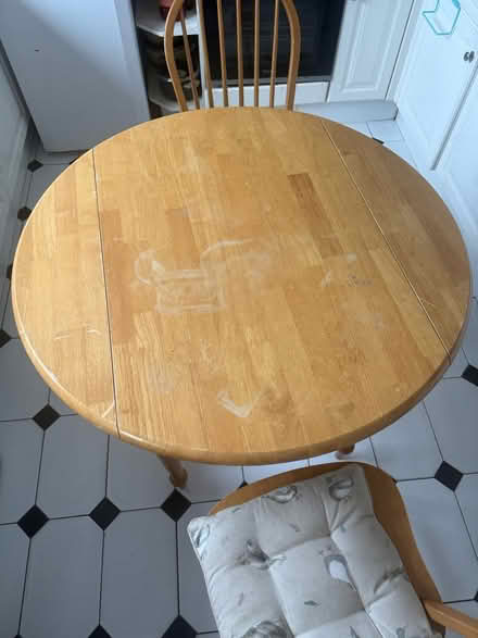 Photo of free Dinning table with two chairs (Birley moor S12) #1