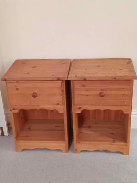 Photo of free 2 pine bedside tables - idea for upcycling (Cross Gates LS15) #1