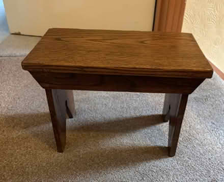 Photo of free Small Oak Stool (Eastbourne BN20) #1