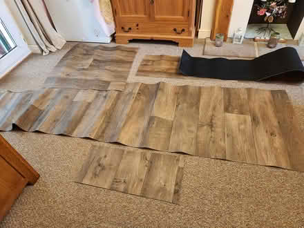 Photo of free Vinyl flooring off cuts (Cheriton CT19) #1